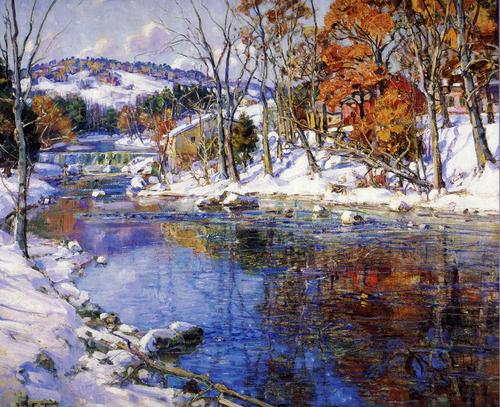 First Snowfall - An oil painting by Gardner Symons